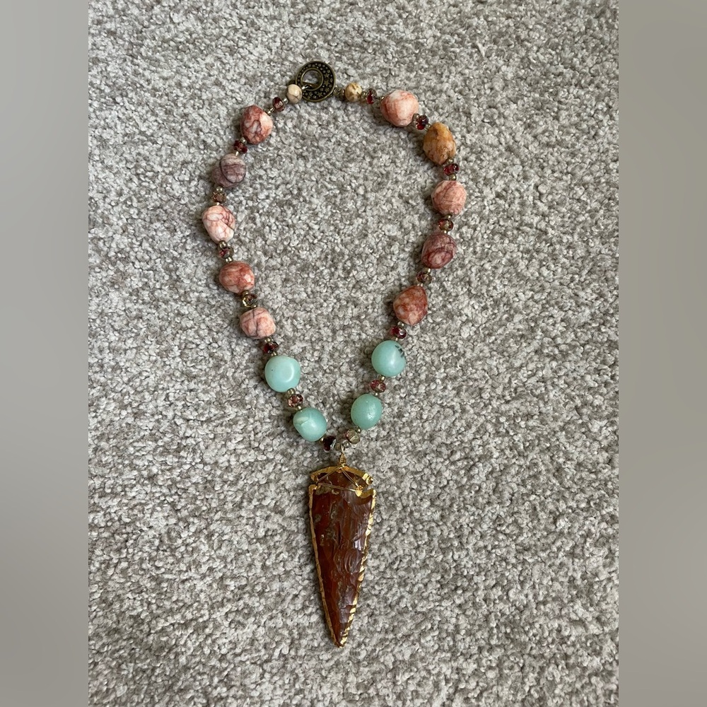 Swarovski Crystal Elegant Beaded Necklace with Pendant